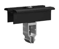 KENO K-05-R-CZ Mittelklemme schwarz kaufen – Aluminium Klick-System PV Mittelklemme für Photovoltaik Unterkonstruktion