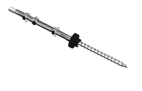 KENO Doppelgewindeschraube M10 200 mm Stockschraube für Photovoltaik Montagesysteme